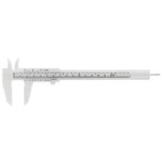 Vernier caliper in plastic 0-150x0,05 mm with jaw length 40 mm